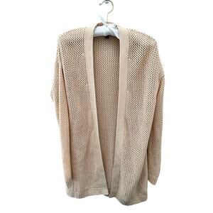 BANANA REPUBLIC | Petite Beige Open Knit Cardigan | Small